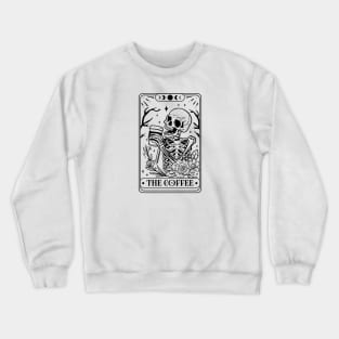 Skeleton Coffee Tarot Card Crewneck Sweatshirt